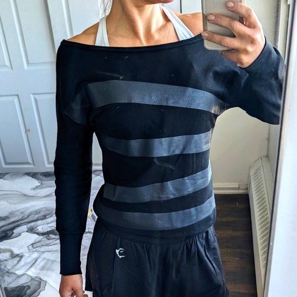 Printed doleman sleeve sweatshirt - Picture 2 of 4